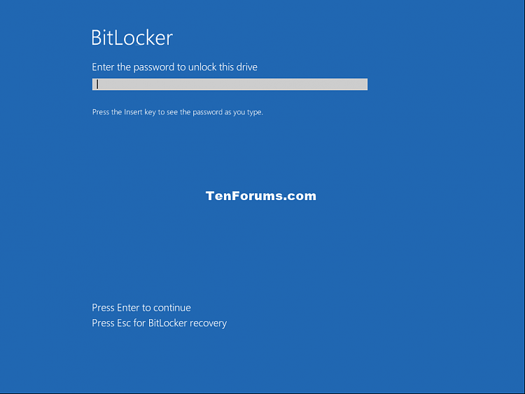 Turn On Or Off Bitlocker For Operating System Drive In Windows 10
