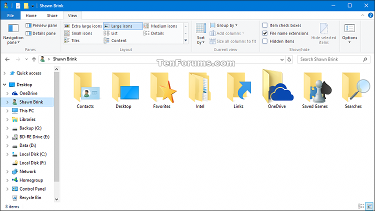 Add or Remove Folders from This PC in Windows 10-user_folder_navigation_pane.png