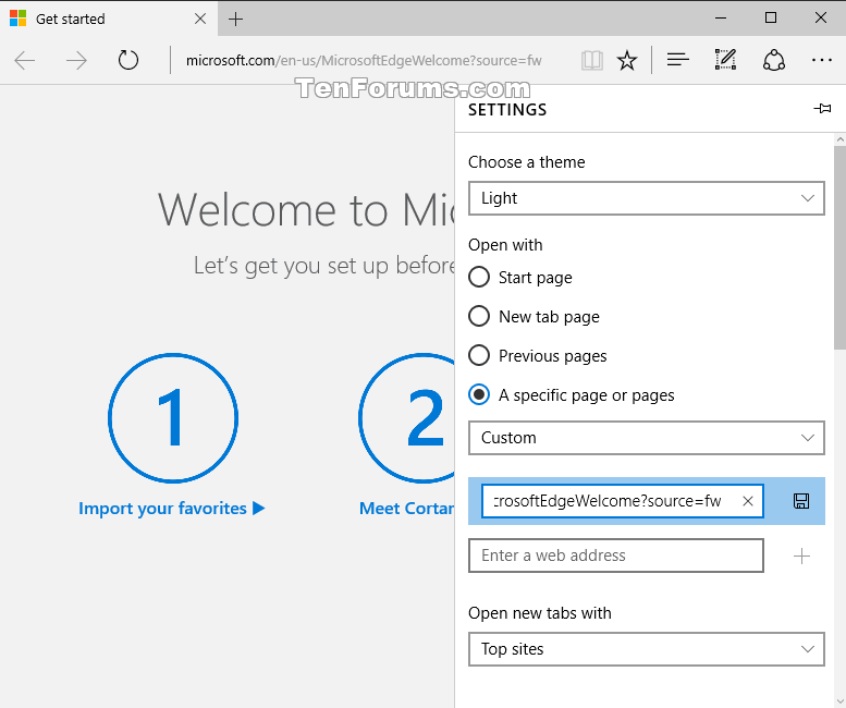 How To Turn On Or Off Microsoft Edge Web Widget In Windows 10 Tutorial ...