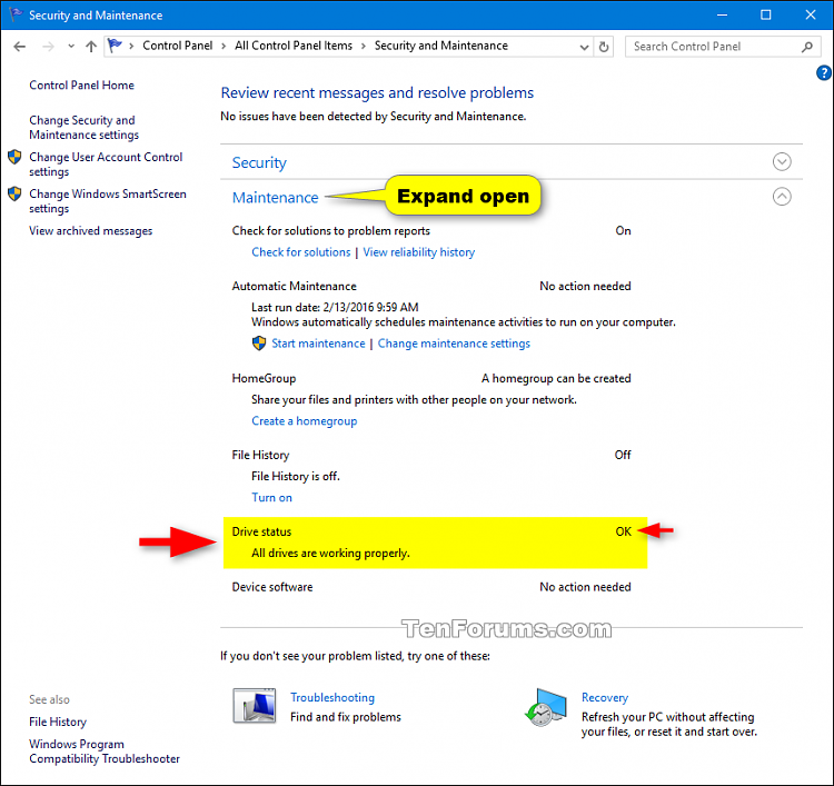 Drive Error Checking in Windows 10-drive_status.png