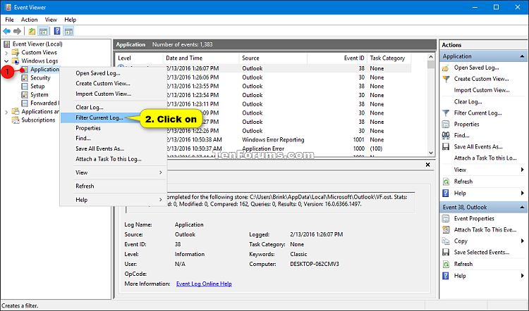 Read Chkdsk Log in Event Viewer in Windows 10-chkdsk_results_event_viewer-1.png