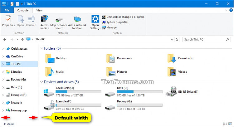 Reset Navigation Pane Width Size to Default in Windows-navigation_pane_default_width.png