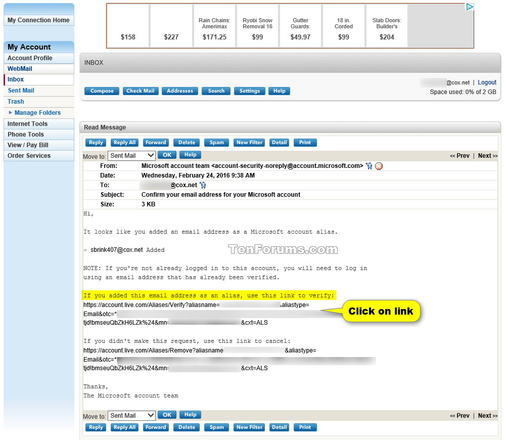User Accounts Add or Remove Microsoft Account Aliases