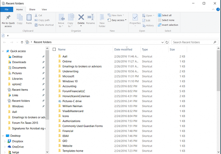 Create Recent Folders Shortcut in Windows 10-recent-folders-quick-access-seen-file-explorer.png
