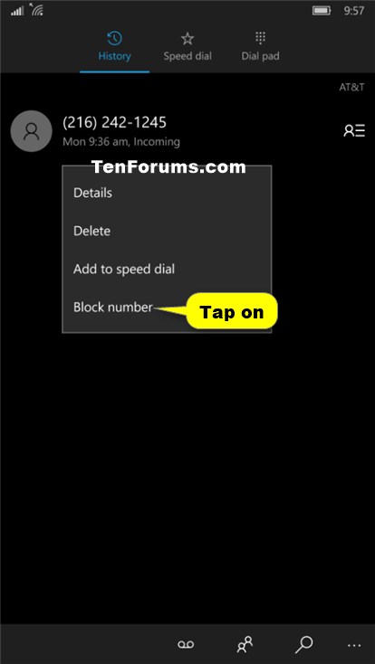 Phone Number - Block or Unblock on Windows 10 Mobile Phone-phone_call_history-2.jpg