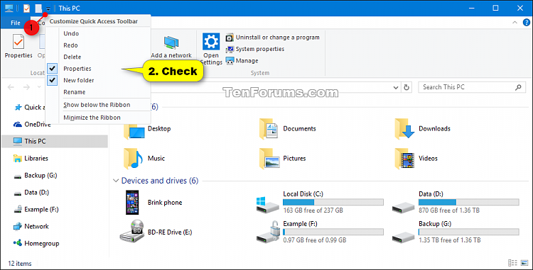 Add or Remove Quick Access Toolbar Items in Windows 10 File Explorer-file_explorer_qat-1.png