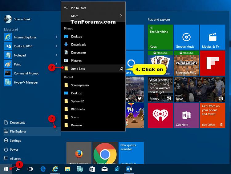 Pin or Unpin Items on Jump Lists in Windows 10-start_menu_unpin_from_jump_list-2.jpg