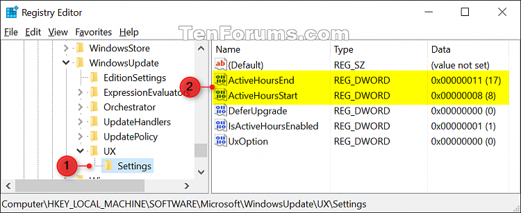 Change Active Hours for Windows Update in Windows 10-windows_update_active_hours_registry-1.png
