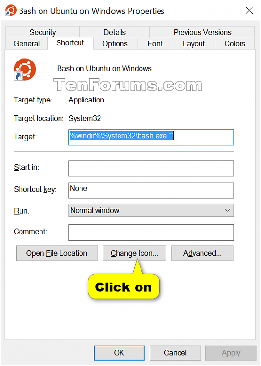Create Bash on Ubuntu on Windows 10 shortcut-shortcut-3.png