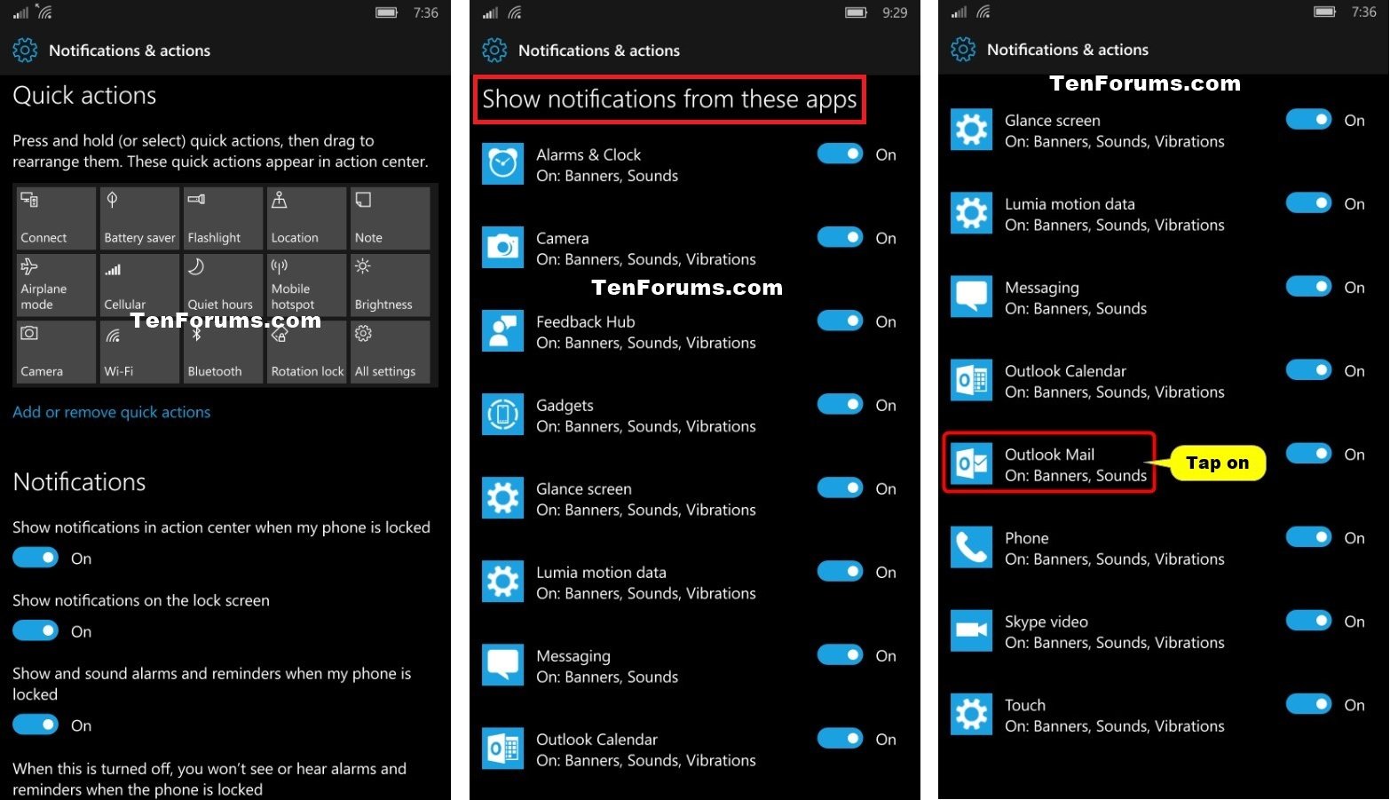 Action Center App Notifications Priority Change In Windows 10 Mobile
