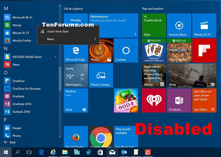 Enable or Disable Uninstall Apps from Start in Windows 8 and 10-uninstall_apps_from_start_disabled.jpg