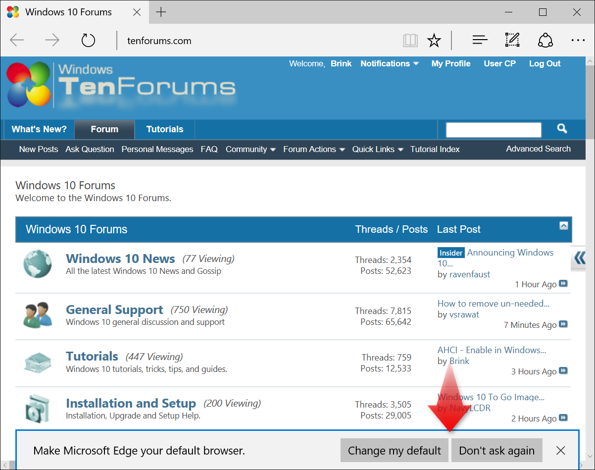 Turn On Or Off Make Microsoft Edge Default Browser Prompt Tutorials