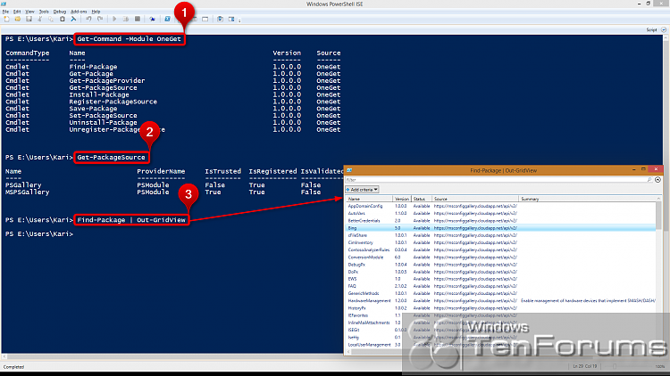 PowerShell PackageManagement (OneGet) - Install Apps from Command Line-2014-10-31_01h03_00.png