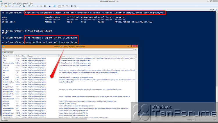 PowerShell PackageManagement (OneGet) - Install Apps from Command Line-2014-10-31_05h32_01.png