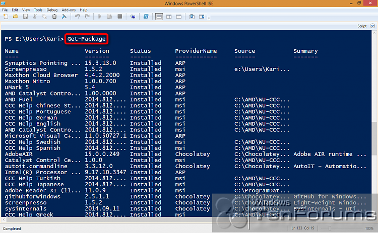 PowerShell PackageManagement (OneGet) - Install Apps from Command Line-2014-10-31_02h43_47.png