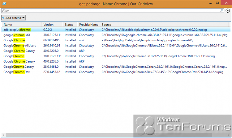PowerShell PackageManagement (OneGet) - Install Apps from Command Line-2014-10-31_03h07_56.png