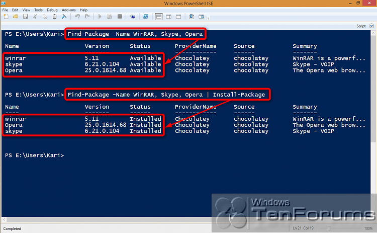 PowerShell PackageManagement (OneGet) - Install Apps from Command Line-2014-10-31_03h26_01.png