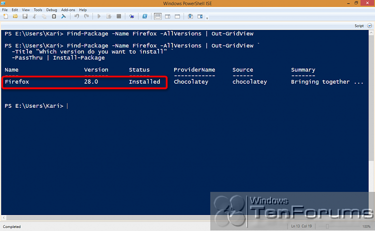 PowerShell PackageManagement (OneGet) - Install Apps from Command Line-2014-10-31_03h56_08.png