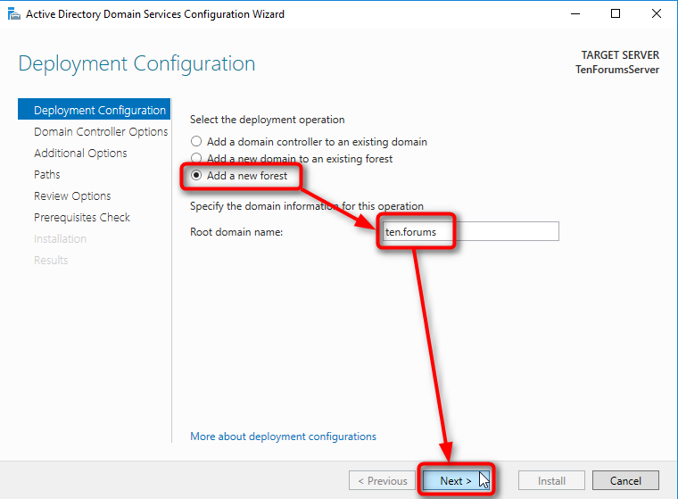 Server 2016 домен. Windows get domain.