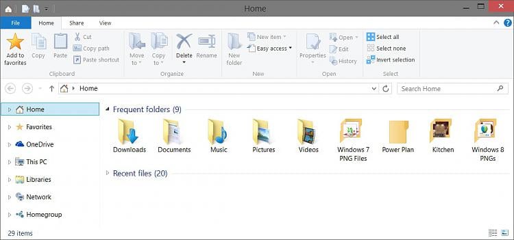 Add or Remove Frequent folders from Quick access in Windows 10-home.jpg