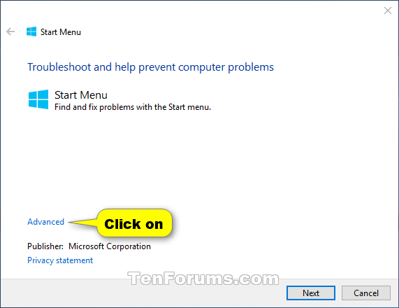 Start Menu Troubleshooter in Windows 10-w10_start_menu_troubleshooter-1.png