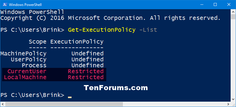 get policy assignment powershell