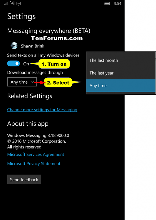 Turn On or Off Messaging Everywhere in Windows 10 PC and Mobile-w10-mobile_messaging_everywhere-2.png