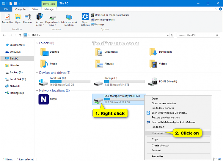 Map Network Drive in Windows 10-disconnect_network_drive_in_this_pc-1.png