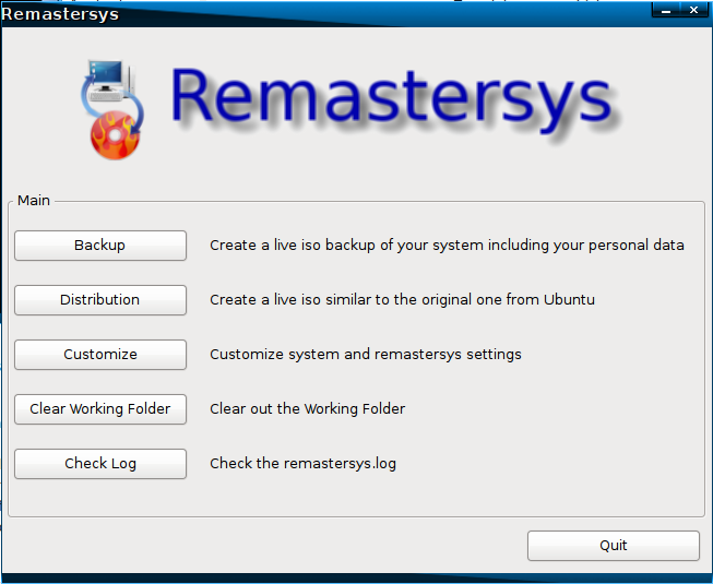 Customize Windows 10 Image in Audit Mode with Sysprep-remastersys-gui-main1.png