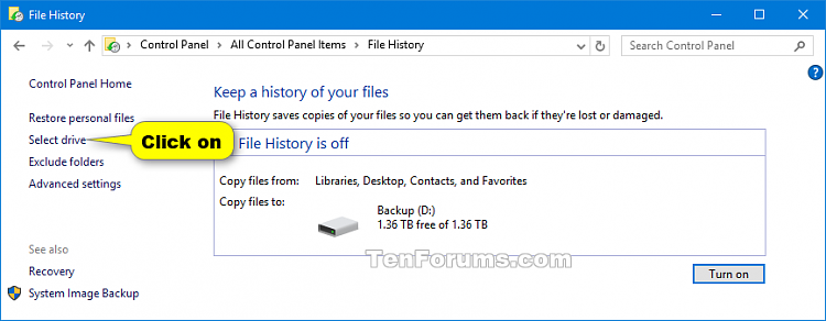Select Drive for File History in Windows 10-select_drive_file_history-1a.png