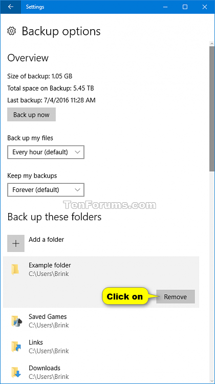Add or Remove Folders for File History in Windows 10-file_history_remove_folders-2.png