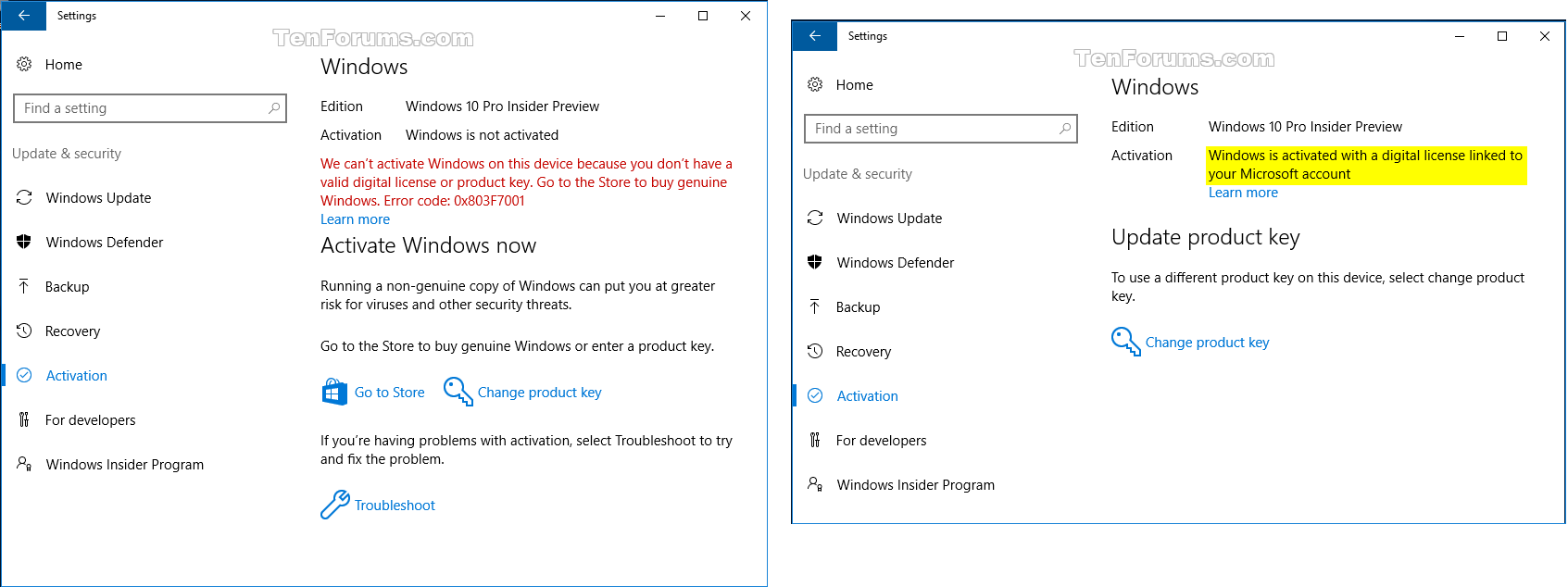 Use Activation Troubleshooter in Windows 10  Tutorials
