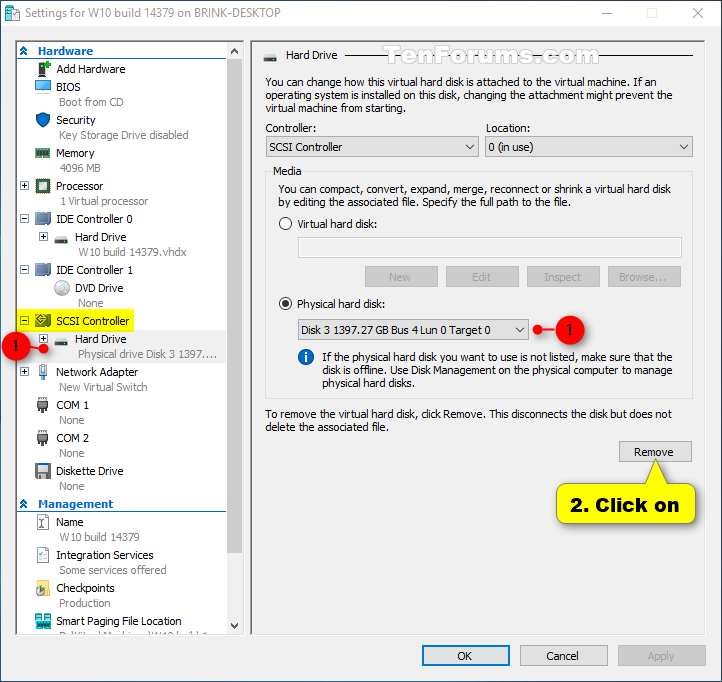 Add or Remove Physical Hard Disk for Hyper-V Virtual Machine-remove_drive_from_hyper-v_virtual_machine-2.png