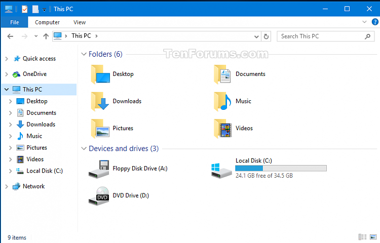Add or Remove Duplicate Drives in Navigation Pane in Windows 10-floppy.png
