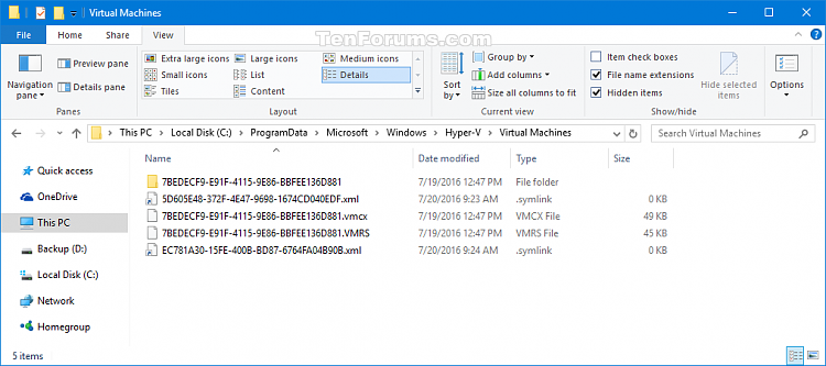Change Hyper-V Virtual Machines Default Folder in Windows 10-virtual_machines.png