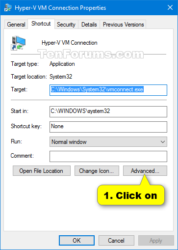 Create Hyper-V Virtual Machine Connection shortcut in Windows 10-hyper-v_vm_connection_shortcut-3.png