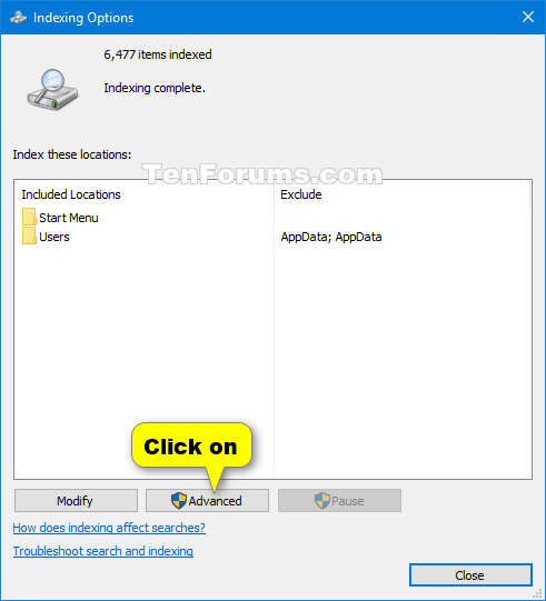 Change Search Index Location in Windows 10-index_location-1.png
