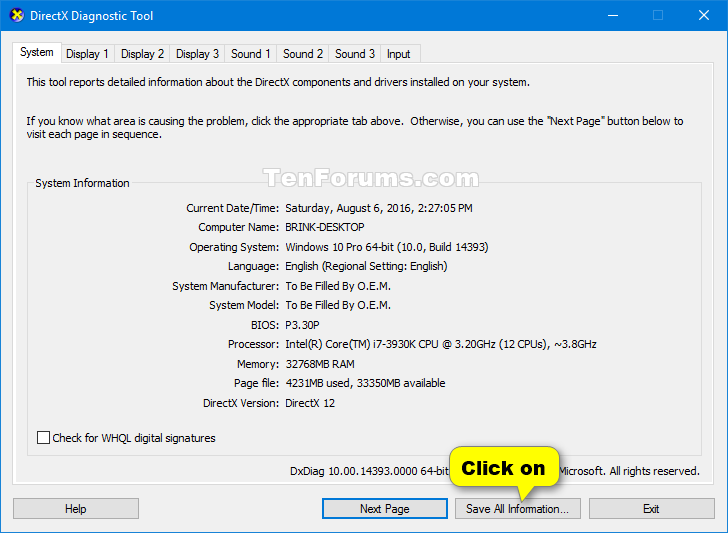 Check Miracast Support on Windows 10 PC-dxdiag-1.png