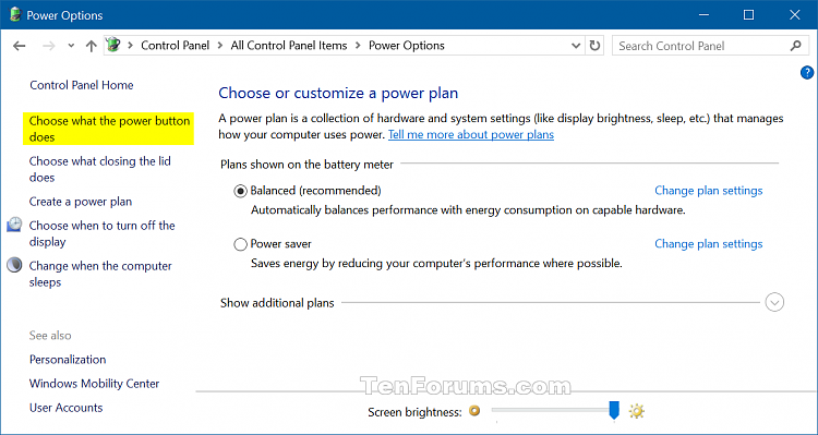 Add or Remove Hibernate from Power menu in Windows 10-choose_what_the_power_button_does-1.png