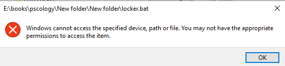 locker.bat not opening-capture.png