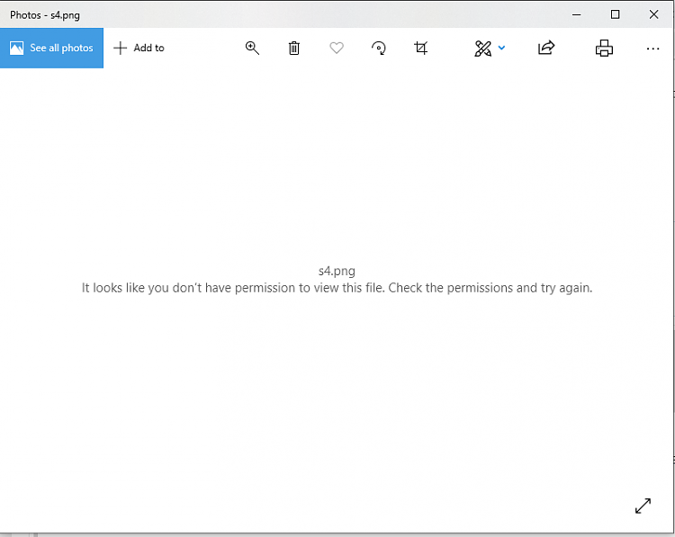 Windows says &quot;no permissions&quot; even though I have full permissions-s4_screenshot.png