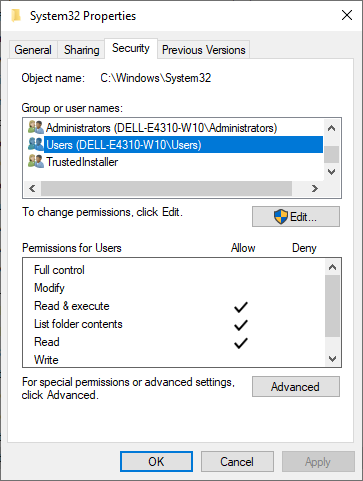 Granted system32 Admin to access.  How to revoke?-image.png