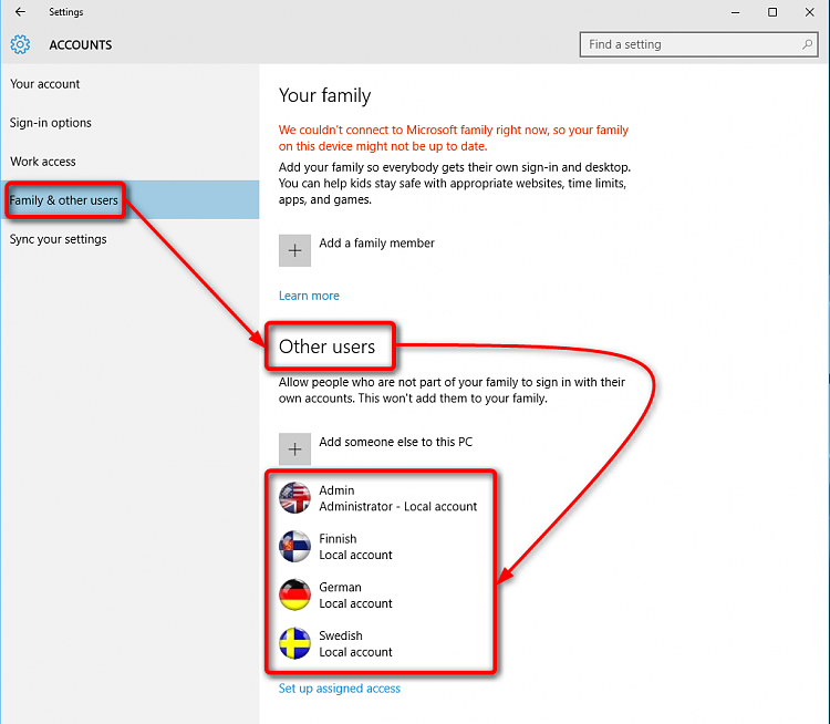 How to remove Microsoft Account from the Hidden ...