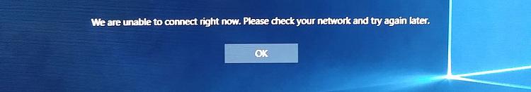 Error message &quot;We are unable to connect right now&quot; on login screen-20151119_235421.jpg