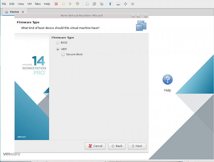 VMWARE  VM can now boot from USB stick / device-snapshot1.png