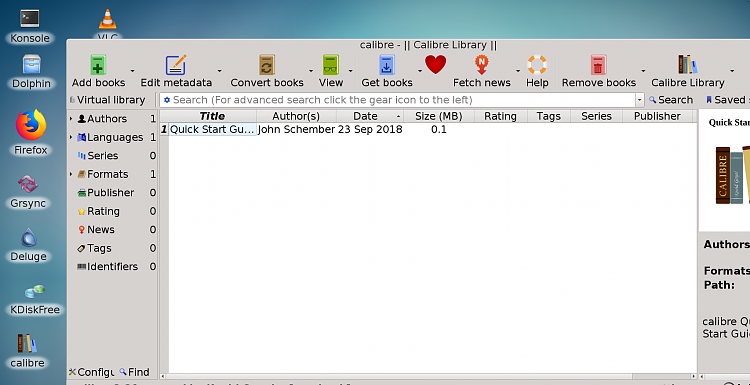 running calibre (great ebook manager)  on a LINUX guest  / host-snapshot1.png
