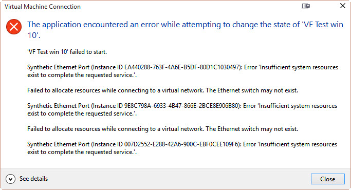 Hyper-V does not allow my VM to the internet-inssufficent-recources.jpg