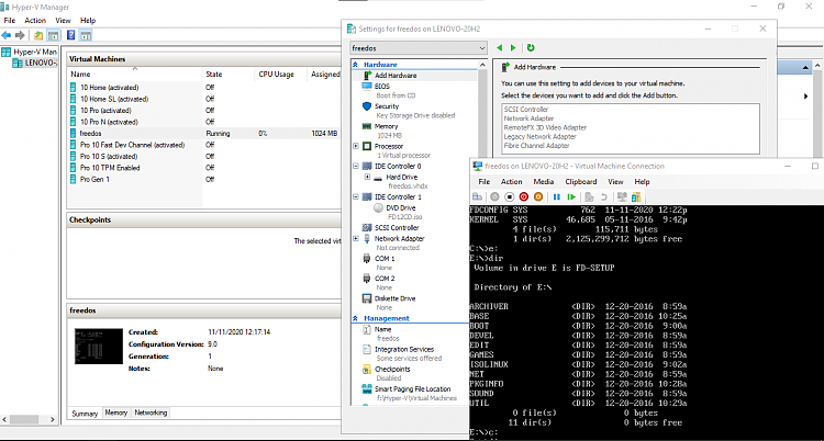 Hyper V doesn't start Free Dos due to out of memory error-image.png