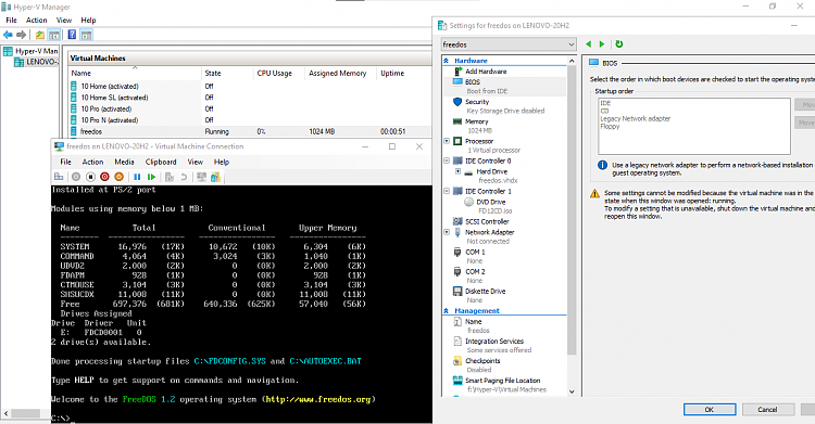 Hyper V doesn't start Free Dos due to out of memory error-image.png