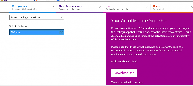 Windows 10 virtual machines now available on Microsoft Edge Dev-vms1.png